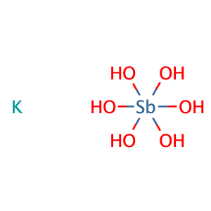potassium antimony(3+) hexahydroxide,CAS No. 12208-13-8.