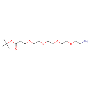 tert-butyl 15-amino-4,7,10,13-tetraoxapentadecanoate,CAS No. 581065-95-4.