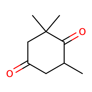 2,2,6-trimethylcyclohexane-1,4-dione,CAS No. 20547-99-3.