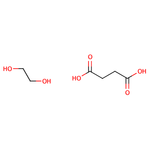 butanedioic acid; ethane-1,2-diol,CAS No. 25569-53-3.