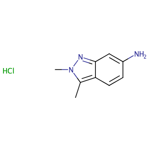 2,3-dimethyl-2H-indazol-6-amine hydrochloride,CAS No. 635702-60-2.