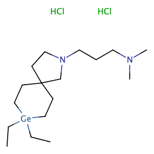 3-(8,8-diethyl-3-aza-8-germaspiro[4.5]decan-3-yl)-N,N-dimethylpropan-1-amine dihydrochloride,CAS No. 41992-22-7.