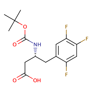 (R)-3-((tert-Butoxycarbonyl)amino)-4-(2,4,5-trifluorophenyl)butanoic acid,CAS No. 486460-00-8.