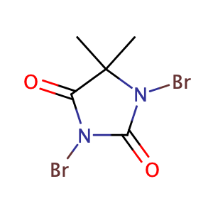 1,3-dibromo-5,5-dimethyl-hydantoin,CAS No. 77-48-5.