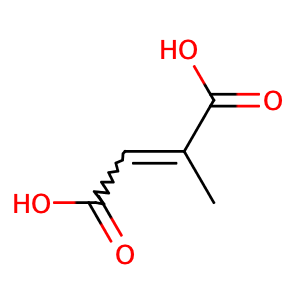 Mesaconic acid,CAS No. 498-24-8.