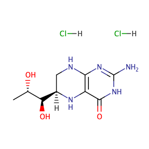 (R)-2-Amino-6-((1R,2S)-1,2-dihydroxypropyl)-5,6,7,8-tetrahydropteridin-4(3H)-one dihydrochloride,CAS No. 69056-38-8.