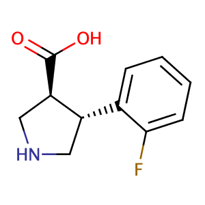 (3S,4R)-4-(2-Fluorophenyl)pyrrolidine-3-carboxylic acid,CAS No. 1049975-91-8.