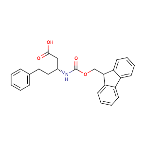 (R)-3-((((9H-Fluoren-9-yl)methoxy)carbonyl)amino)-5-phenylpentanoic acid,CAS No. 269398-87-0.