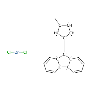 (Î·(5)-C5H3Me-CMe2-Î·(5)-C13H8)ZrCl2,CAS No. 133190-48-4.