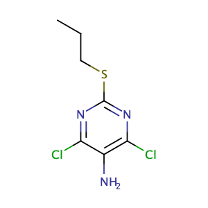 4,6-Dichloro-2-(propylthio)pyrimidin-5-amine,CAS No. 145783-15-9.