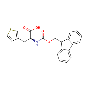 (S)-2-((((9H-Fluoren-9-yl)methoxy)carbonyl)amino)-3-(thiophen-3-yl)propanoic acid,CAS No. 186320-06-9.
