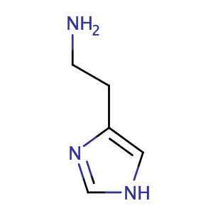 Histamine,CAS No. 51-45-6.