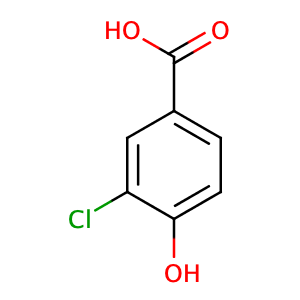 3-Chloro-4-hydroxybenzoic acid,CAS No. 3964-58-7.