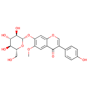 Glycitin,CAS No. 40246-10-4.