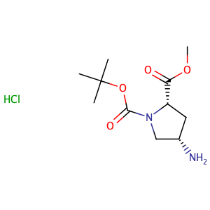 (2S,4S)-1-tert-Butyl 2-methyl 4-aminopyrrolidine-1,2-dicarboxylate hydrochloride,CAS No. 171110-72-8.