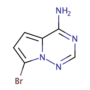 7-bromo-pyrrolo[2,1-f][1,2,4]triazin-4-ylamine,CAS No. 937046-98-5.