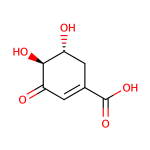 4,5-dihydroxy-3-oxocyclohexene-1-carboxylic acid,CAS No. 2922-42-1.