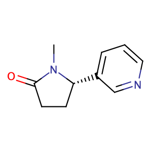 1-methyl-5-pyridin-3-ylpyrrolidin-2-one,CAS No. 486-56-6.