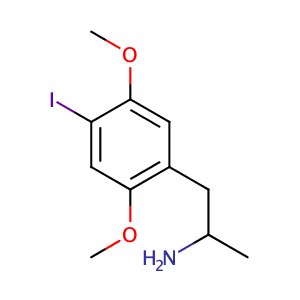 1-(4-Iodo-2,5-dimethoxyphenyl)propan-2-amine,CAS No. 64584-34-5.