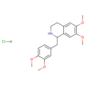 Tetrahydropapaverine hydrochloride,CAS No. 6429-04-5.