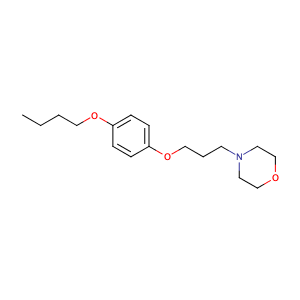 4-[3-(4-butoxyphenoxy)propyl]morpholine,CAS No. 140-65-8.