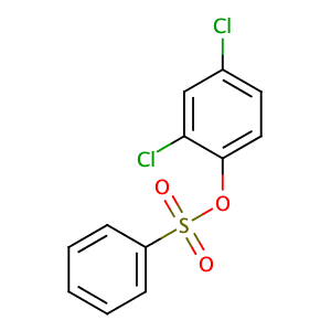 (2,4-dichlorophenyl) benzenesulfonate,CAS No. 97-16-5.