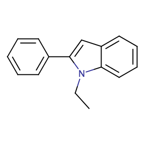 1-Ethyl-2-phenylindole,CAS No. 13228-39-2.