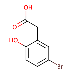 5-Bromo-2-hydroxyphenylacetic acid,CAS No. 38692-72-7.