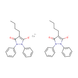 Phenylbutazone calcium,CAS No. 70145-60-7.