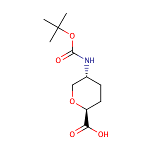 (2S,5R)-5-[(tert-butoxycarbonyl)amino]tetrahydropyran-2-carboxylic acid,CAS No. 603130-13-8.
