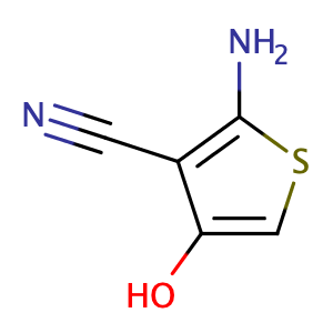 2-amino-3-cyano-4-hydroxythiophene,CAS No. 99580-50-4.