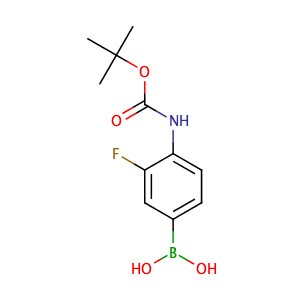 4-(tert-butoxycarbonylamino)-3-fluorophenylboronic acid,CAS No. 218301-87-2.