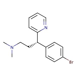 (3S)-3-(4-bromophenyl)-N,N-dimethyl-3-pyridin-2-ylpropan-1-amine,CAS No. 132-21-8.