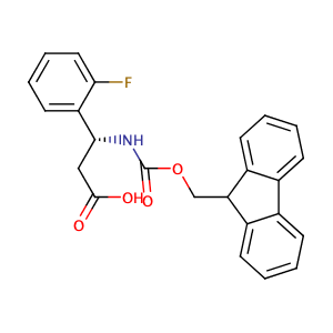 (R)-3-((((9H-Fluoren-9-yl)methoxy)carbonyl)amino)-3-(2-fluorophenyl)propanoic acid,CAS No. 511272-50-7.