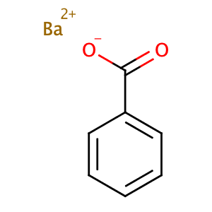Benzoic acid, barium salt,CAS No. 533-00-6.