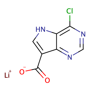 4-Chloro-5H-pyrrolo[3,2-d]pyrimidine-7-carboxylic acid,CAS No. 853058-43-2.