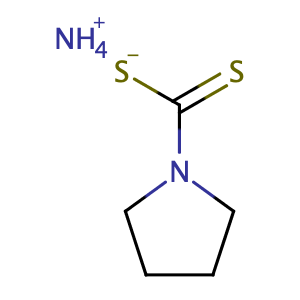 Ammonium 1-pyrrolidinedithiocarbamate,CAS No. 5108-96-3.