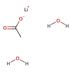 Lithium acetate dihydrate,CAS No. 6108-17-4.