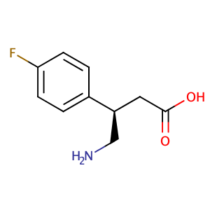 (R)-4-Amino-3-(4-fluorophenyl)butanoic acid,CAS No. 741217-33-4.