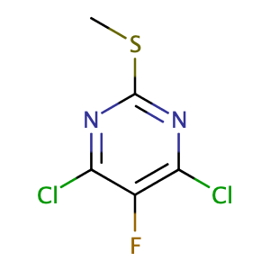 4,6-dichloro-5-fluoro-2-methylsulfanyl-pyrimidine,CAS No. 6693-07-8.