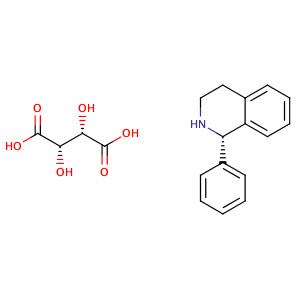 (S)-1,2,3,4-Tetrahydro-1-phenylisoquinoline D-(-)-tartrate,CAS No. 869884-00-4.