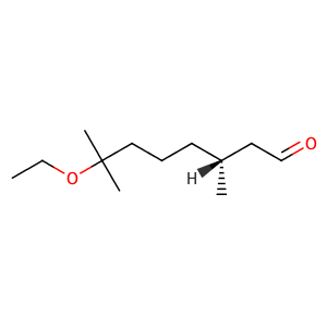 (R)-7-ethoxy-3,7-dimethyl-octanal,CAS No. 3613-33-0.