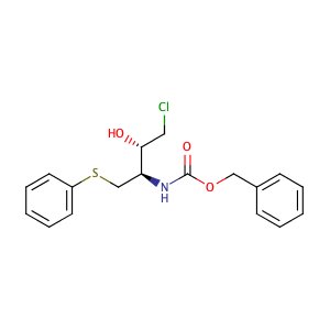 Benzyl (1R,2S)-3-chloro-2-hydroxy-1-(phenylthiomethyl)propylcarbamate,CAS No. 159878-02-1.