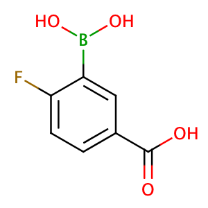 5-Carboxy-2-fluorophenylboronic acid,CAS No. 874219-59-7.