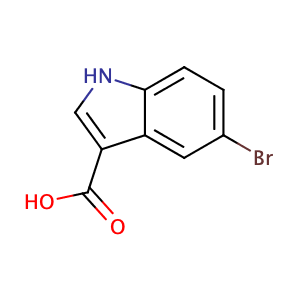 5-Bromo-1H-indole-3-carboxylic acid,CAS No. 10406-06-1.