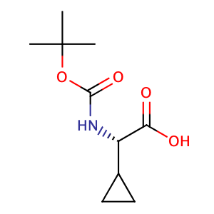 (R)-2-(N-tert-butoxycarbonylamino)-2-cyclopropylacetic acid,CAS No. 155976-13-9.