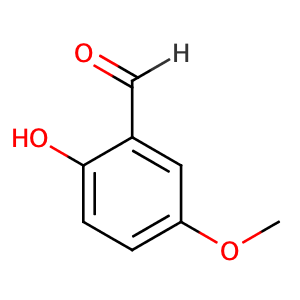 2-Hydroxy-5-methoxybenzaldehyde,CAS No. 672-13-9.