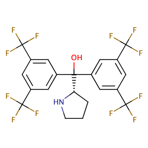 (S)-2-(bis-[3,5-bis(trifluoromethyl)phenyl]hydroxymethyl)pyrrolidine,CAS No. 848821-76-1.