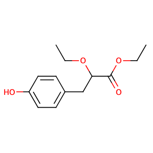 2-Ethoxy-3-(4-hydroxy-phenyl)-propionic acid ethyl ester,CAS No. 197299-16-4.