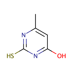 6-Methyl-2-thiouracil,CAS No. 56-04-2.